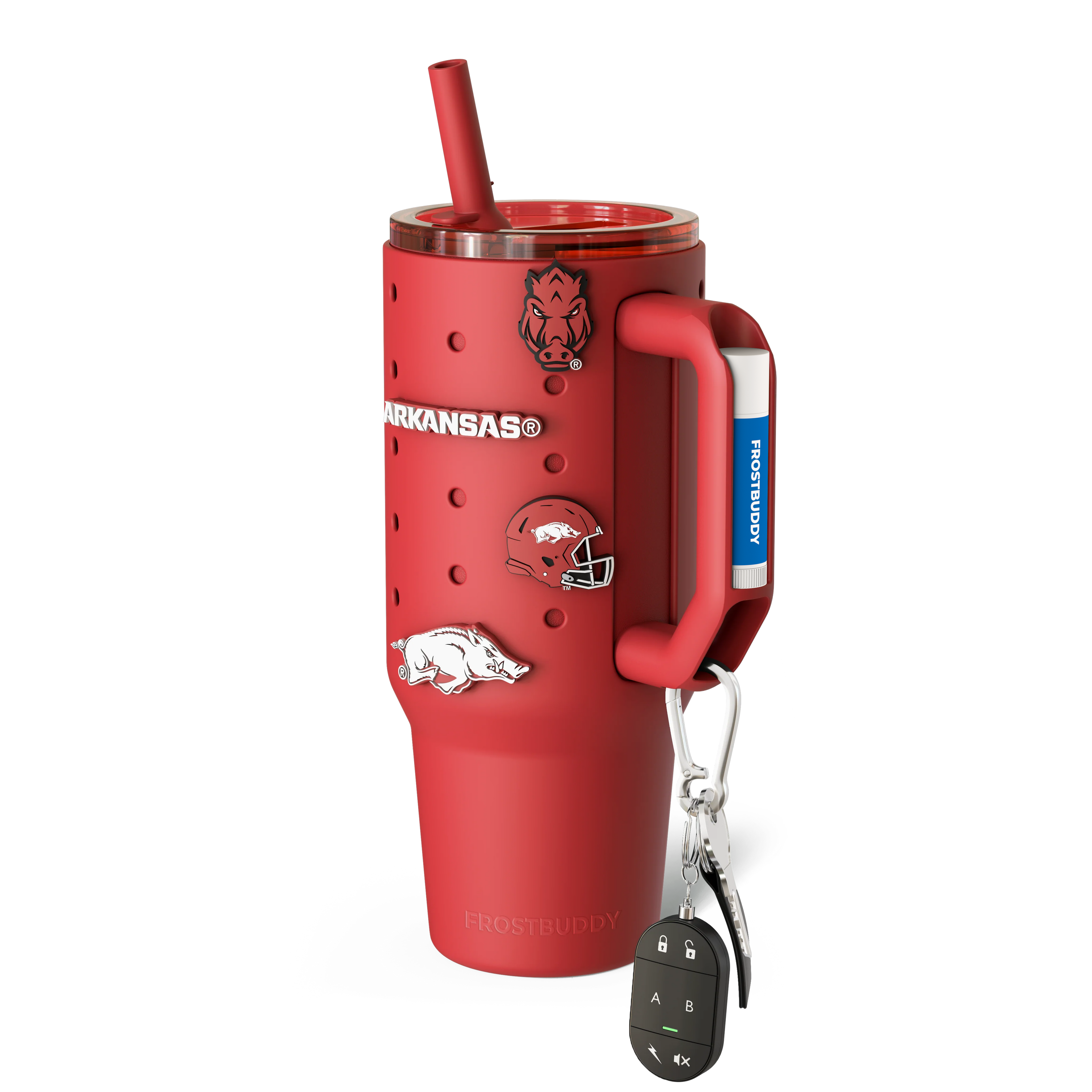 Thicc Buddy 40oz | Arkansas Razorbacks | Skin + Budz Bundle