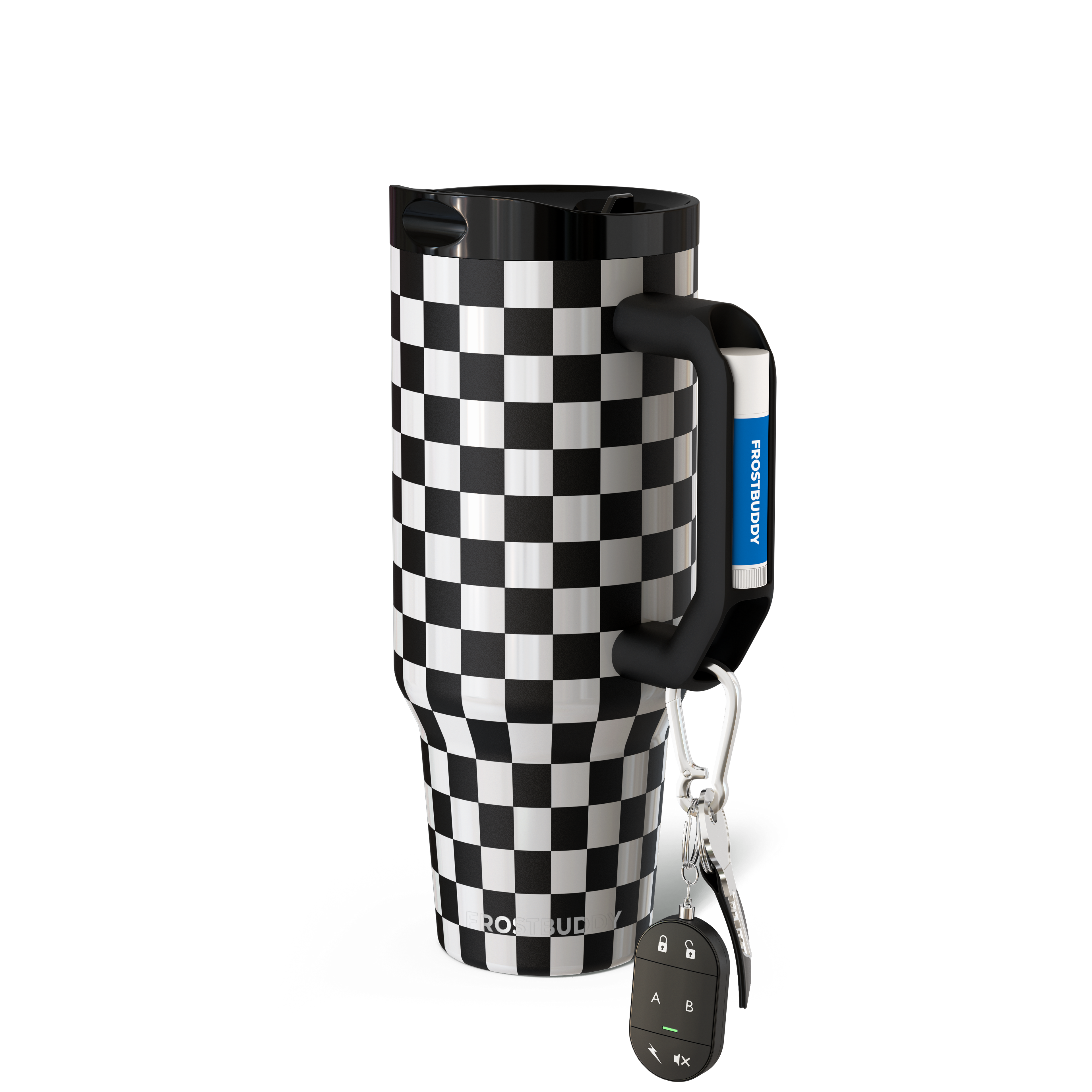 Thicc Buddy 40oz | Black \u0026 White Checkered